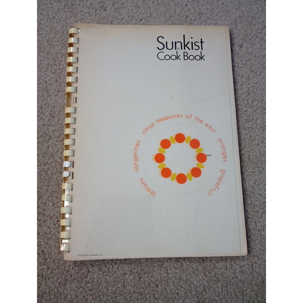 VTG‼‎ 1968 Sunkist Growers Citrus Treasures of the West Cookbook Retro •
